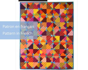 Blue Ducks Quilt in French