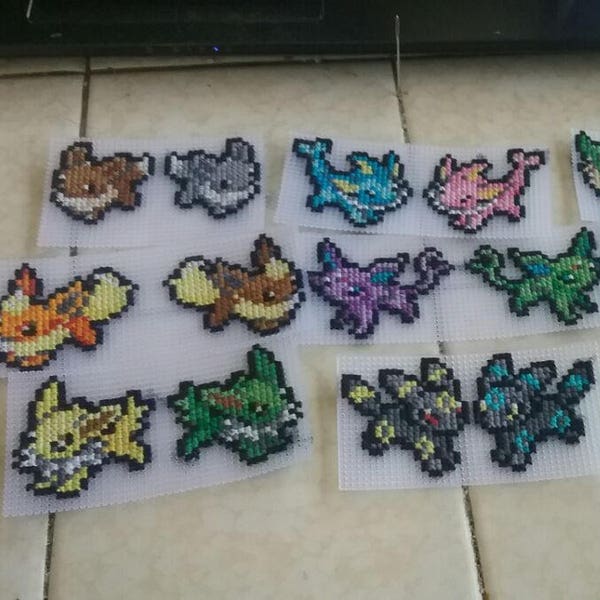 Eeveelutions Cross Stitch Pattern