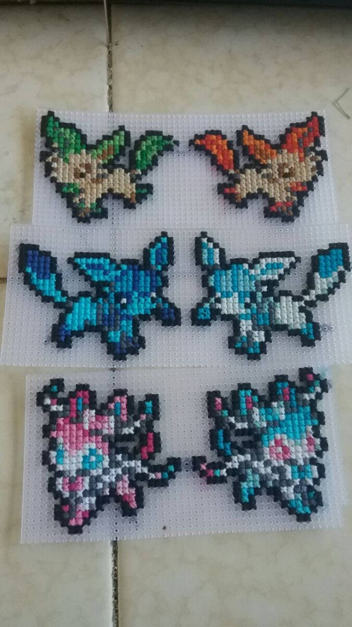 Eeveelutions Cross Stitch Pattern Etsy