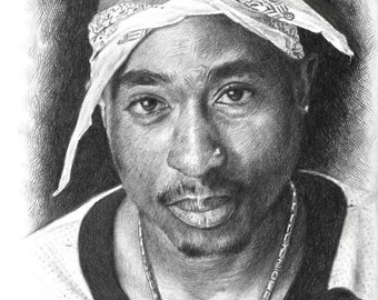 Tupac 5" x 8"