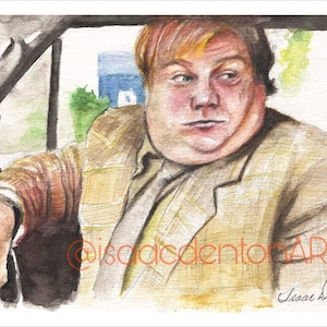 Chris Farley &quot;What&#39;d You DO?!&quot; 5&quot; x 8&quot;