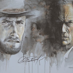 Clint Eastwood Giclee Limited Edition  Print