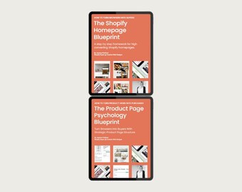 The Shopify Blueprint Bundle - Homepage + Product Page Strategy Guides | Instant Digital Download PDF