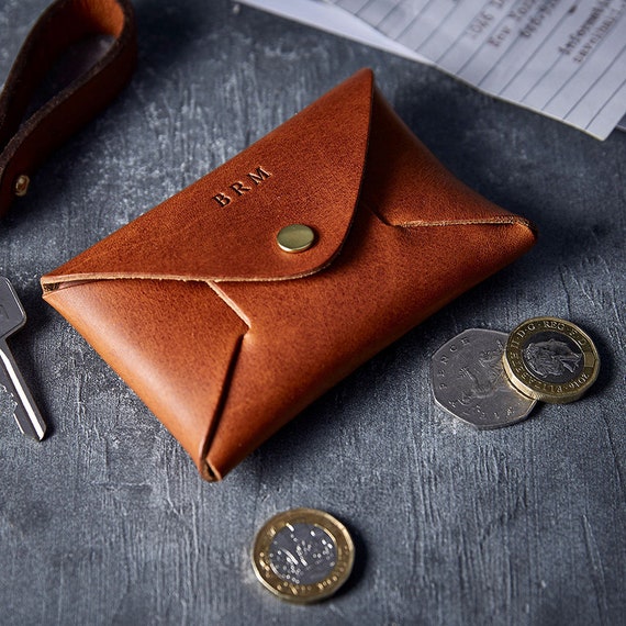 handmade leather coin purse