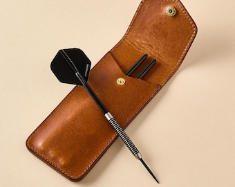 Personalized Leather Darts Holder Case Sleeve | Darts Player Gift