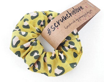 Scrunchie // Leopardenmuster // Baumwolle // Haargummi