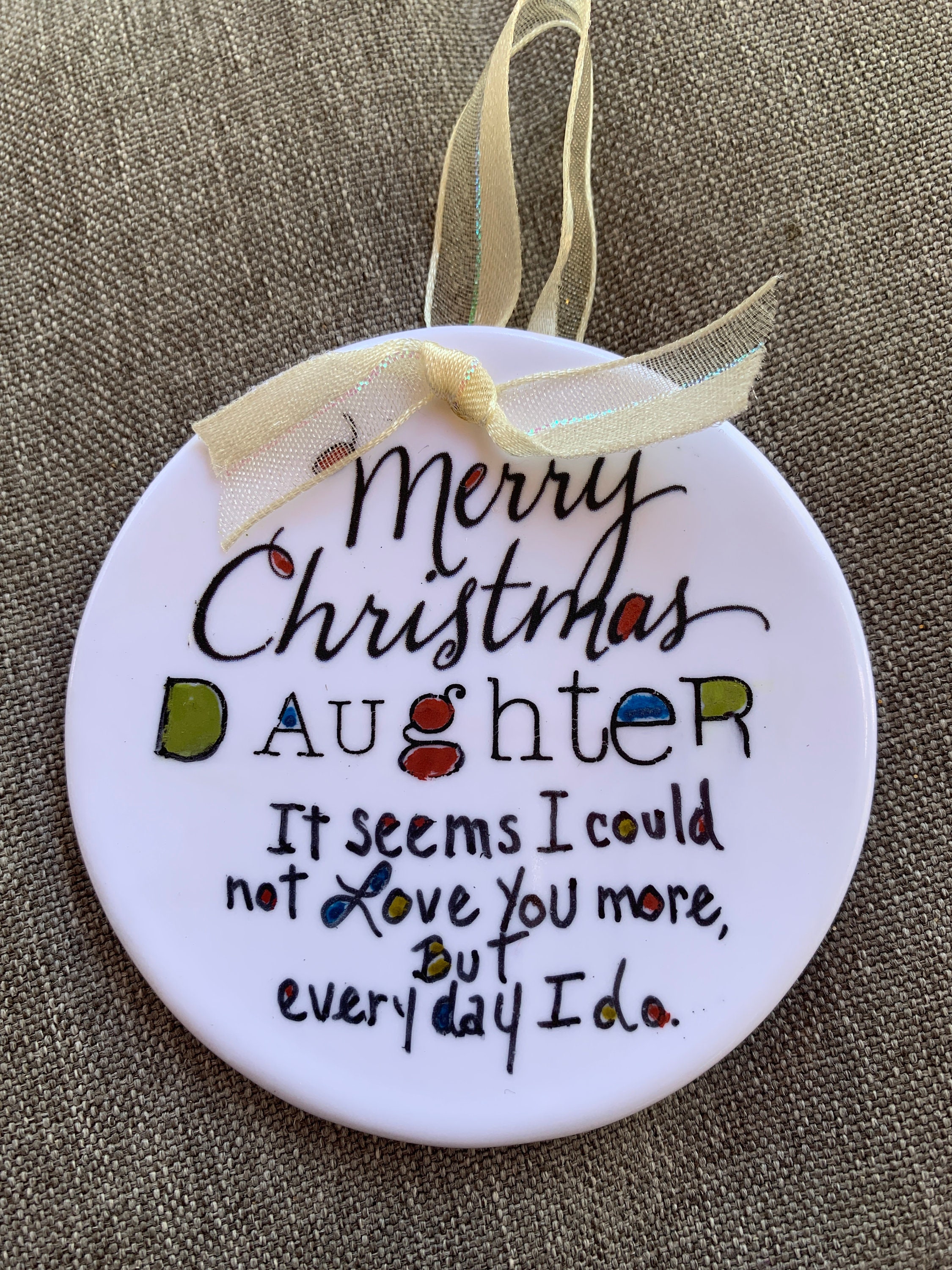 Daughter ornament Etsy