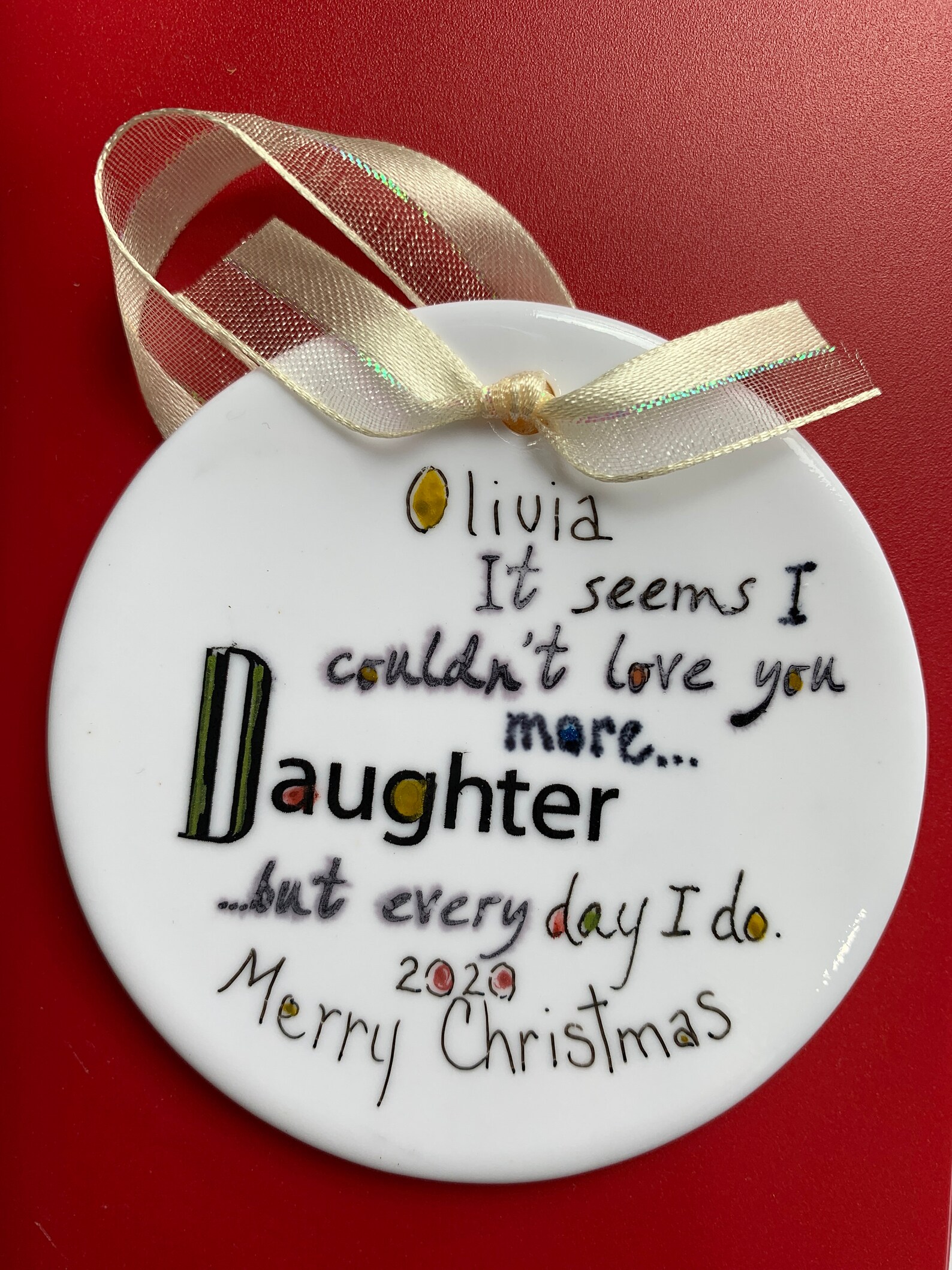 Daughter ornament Etsy