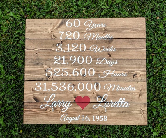 Hochzeit Jubilaum 60 Jahre Hochzeits Idee