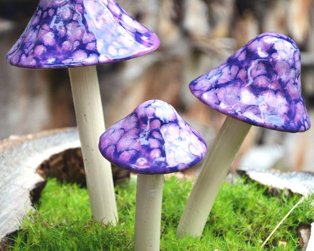 MUSHROOMMATESTOOL COLOR Y.RAINBOW×PURPLE MUSHROOMMATESTOOL COLOR Y.RAINBOW×PURPLE Purple Mushroom Warmies