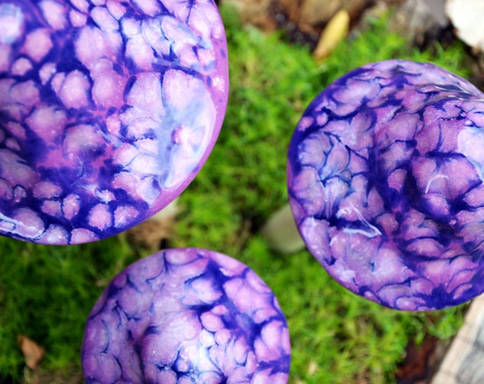 Grape Goodness Ceramic Mushroom. Shroomyz.   Garden Decoration, Purple Mushroom, Garden Accessory, Outdoor