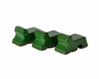 Pot Feet-Green Color-Set of 3 Decorative Pot Feet