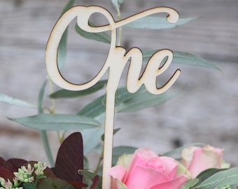 Wooden Table numbers, Custom wedding table number, text table number, personalized table name, script table Numbers, decor for flower