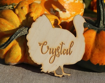 Laser cut turkey shape Turkey place cards Thanksgiving place cards Thanksgiving table decors Laser cut turkeyTurkey shape Thanksgivingturkey