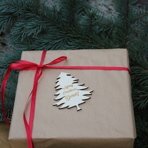 Christmas tree wood Name gift tag/Christmas tree gift tag with name/engraved gift tag/Wood tag for Xmas gifts/Christmas tree ornament name