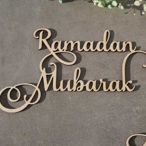 Eid Deko Ramadan Tischkarten EID MUBARAK Dekorationen Laser cut Gedeck Bismillah Inshallah Sign Mubarak Sign Ramadan Sign