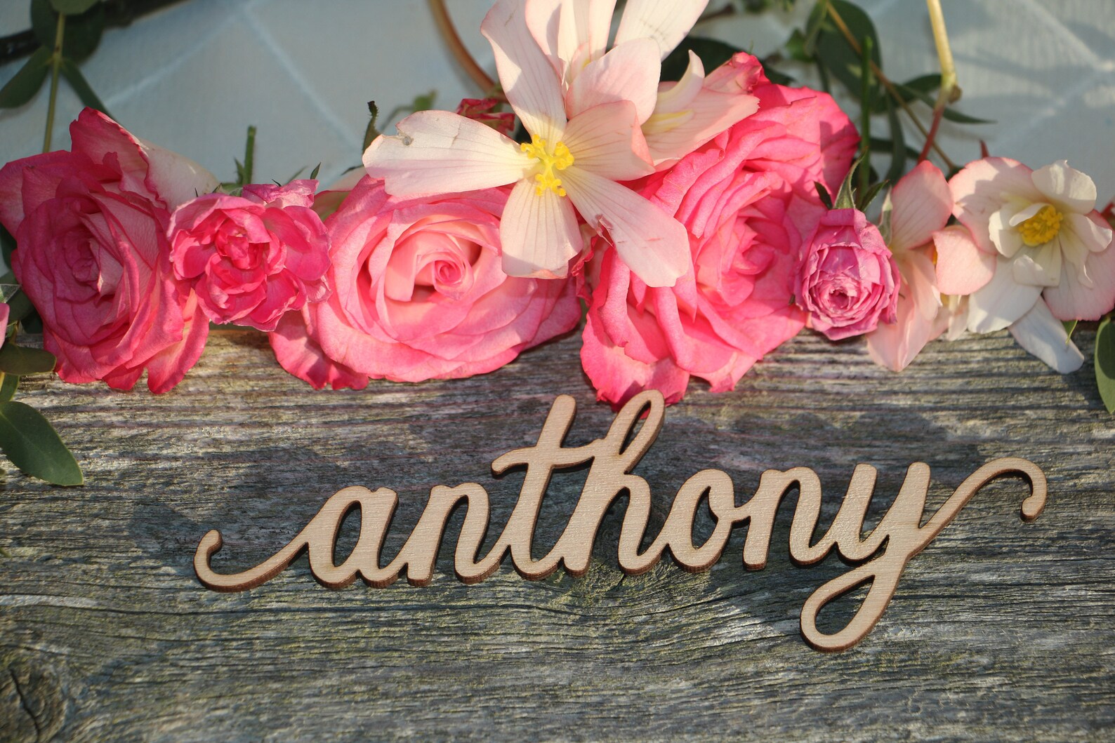 Custom Laser Cut Name Sign/wooden Place Cards/laser Cut Place Etsy