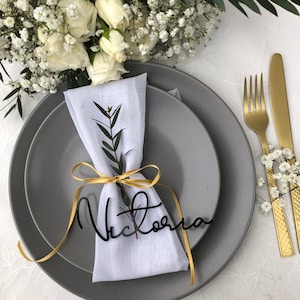 Custom Laser Cut Wedding Place Cards: Baltic Birch or Acrylic