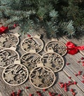 Personalized Wood Christmas Ornament: Laser Cut Bauble, Custom Name Gift Tag product logo