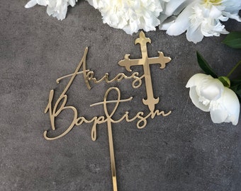 God Bless Cake Topper Cake Topper Cake Decoration Personalised Cake Toppers Personalized Baptism Cake Topper Christening Topper