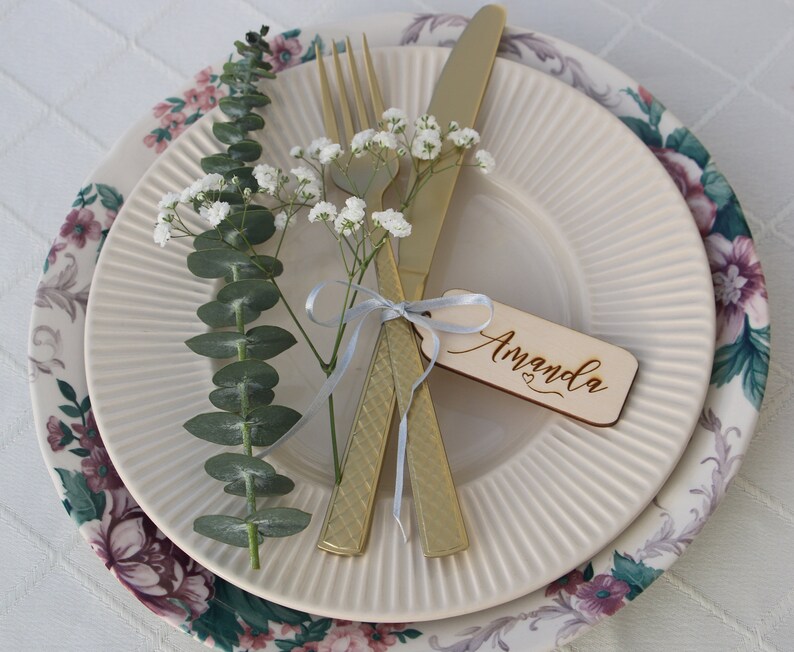 place card names,modern calligraphy place card,engraved place cards,tags Laser cut wedding table namesWooden place cardsWedding table signs