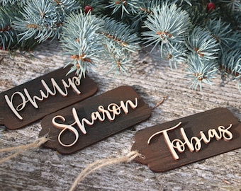 Christmas wood gift tags,wooden gift tags,Christmas tags,gift decors,Christmas gift wrapping,laser cut wood tags,gift tags, custom gift tags