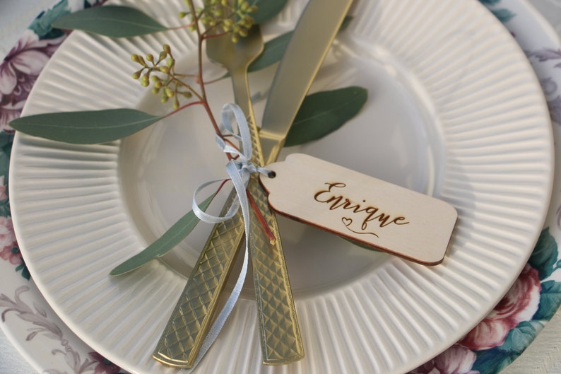 place card names,modern calligraphy place card,engraved place cards,tags Laser cut wedding table namesWooden place cardsWedding table signs