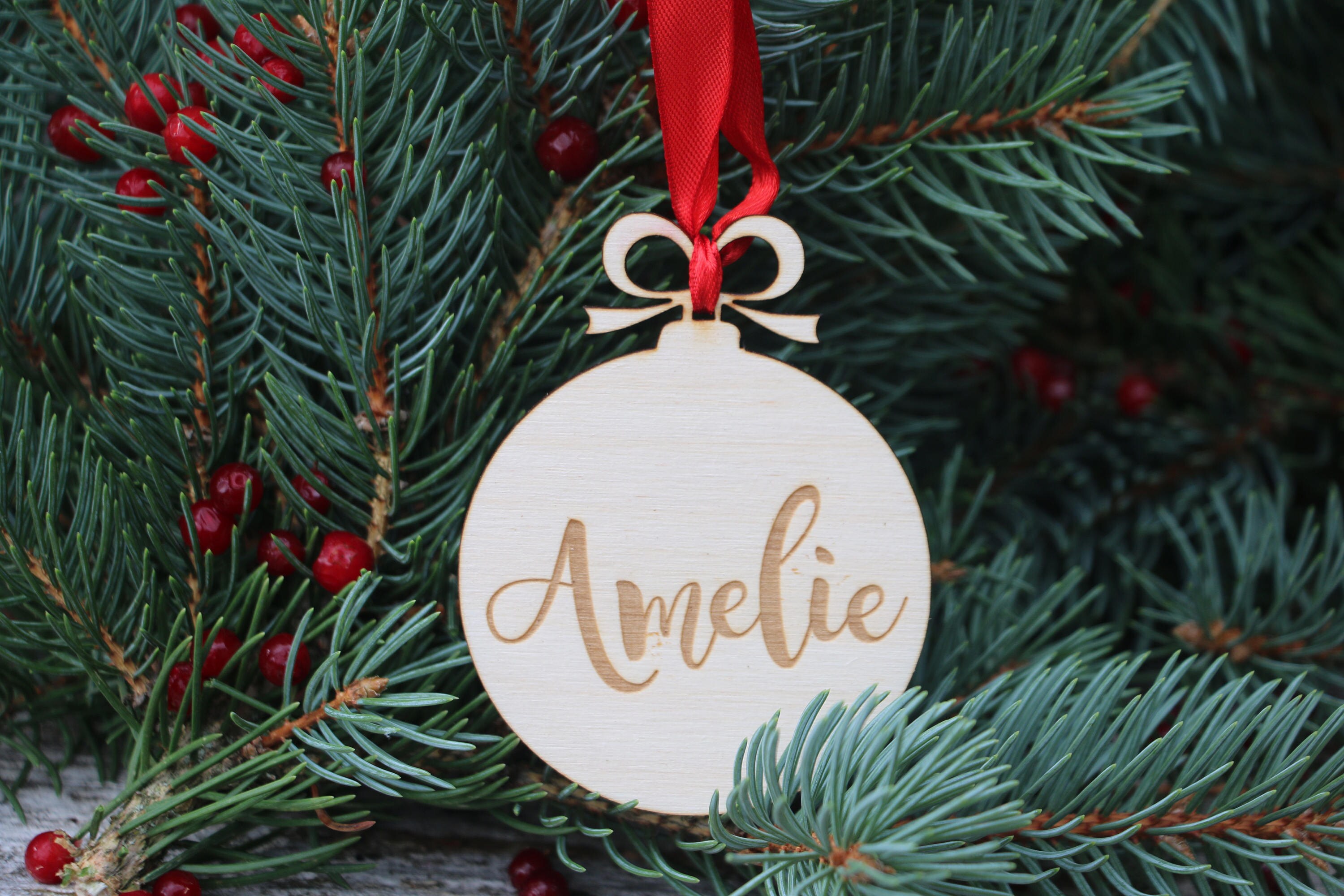10 Ornament for Christmas Tree/Wood Gift tag/Christmas Ornament/Custom Gift Decoration/Personalized Gift/ Xmas gift tag