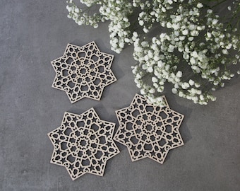 Decorazioni Ramadan tagliate al laser: arte islamica da tavola, regalo per l'Eid