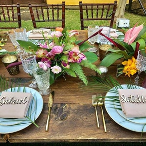 Laser cut wood names Custom Laser  cut Name Signs Wedding place cards Laser cut wood signs Place setting signs Name plates
