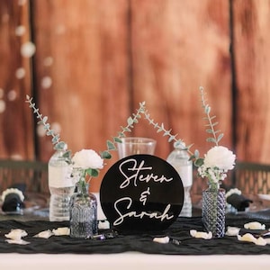 Letreros de mesa para novios, letreros de madera para bodas, letreros rústicos para bodas, letreros de madera para mesas de bodas, decoración de mesas de bodas