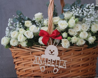Etiquetas de la cesta de Pascua Conejito Etiquetas de Pascua Personalizado Conejo Cesta de Pascua Etiquetas Nombre De Pascua Decoración personalizada Regalo De Pascua Lugar Tarjetas Regalos de Pascua