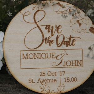 Wooden Save the Date Magnets/Save the Date Magnets/Save the Dates/Wood Magnets/ Rustic SAVE THE DATE for wedding