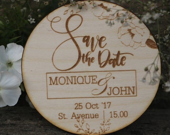 Wooden Save the Date Magnets/Save the Date Magnets/Save the Dates/Wood Magnets/ Rustic SAVE THE DATE for wedding