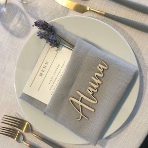 Segnaposto Segnaposto per matrimonio Nomi tagliati al laser Segnaposto personalizzati Nomi in LEGNO Segnaposto per feste nuziali Biglietti per matrimoni Decorazione per feste