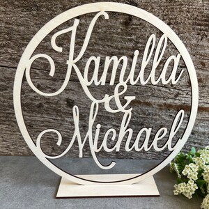Rustic Mr and Mrs Wooden Sweetheart Table Sign: Custom Wedding Decor