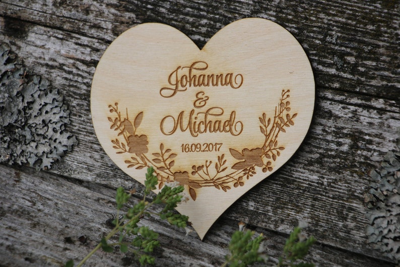 FAINCA 100 Cœurs En Bois 3cm 4cm 5cm - Décorations Mariage DIY Scrapbooking Livres D'Or