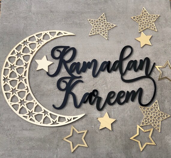 Aazon.co: 2 in 1 Raadan nd Eid Decorations, NO-DIY Raadan ubarak