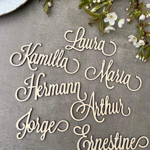 Wood wedding place cards Laser Cut Name signs Place wedding place cards Setting Sign Dinner Party Place Card Wedding Decor place cards