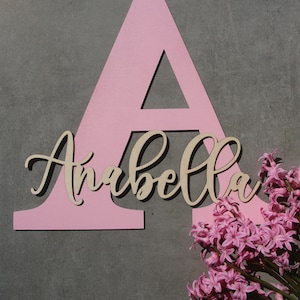 Grote houten namen aangepaste laser gesneden naam tekenen plaats kaarten laser gesneden houten borden houten naambord letters babynaam houten tovenarij decor