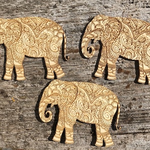 20Mandala Olifant, Gegraveerde olifant, Mandala, Wood Wall Art, Indian Decor, Marokkaansdecor, Housewarming, Woonkamer, Aangepaste Gravering, Olifant