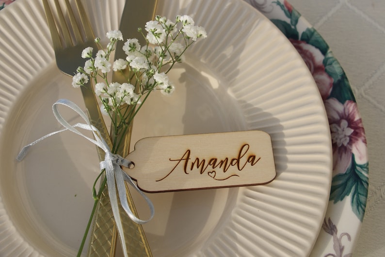 place card names,modern calligraphy place card,engraved place cards,tags Laser cut wedding table namesWooden place cardsWedding table signs