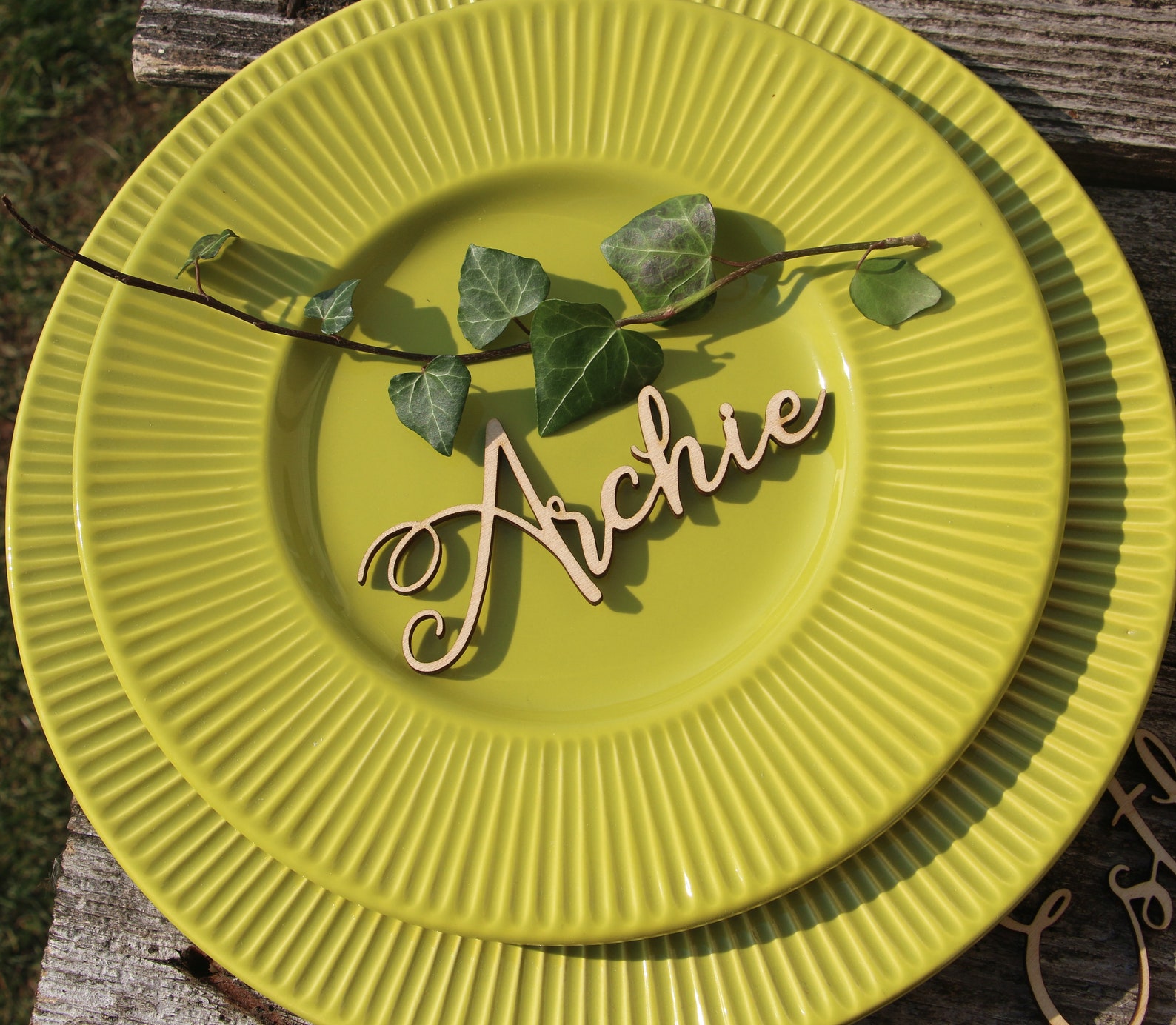 Laser Cut Wood Names Custom Laser Cut Name Signs Wedding Place Etsy