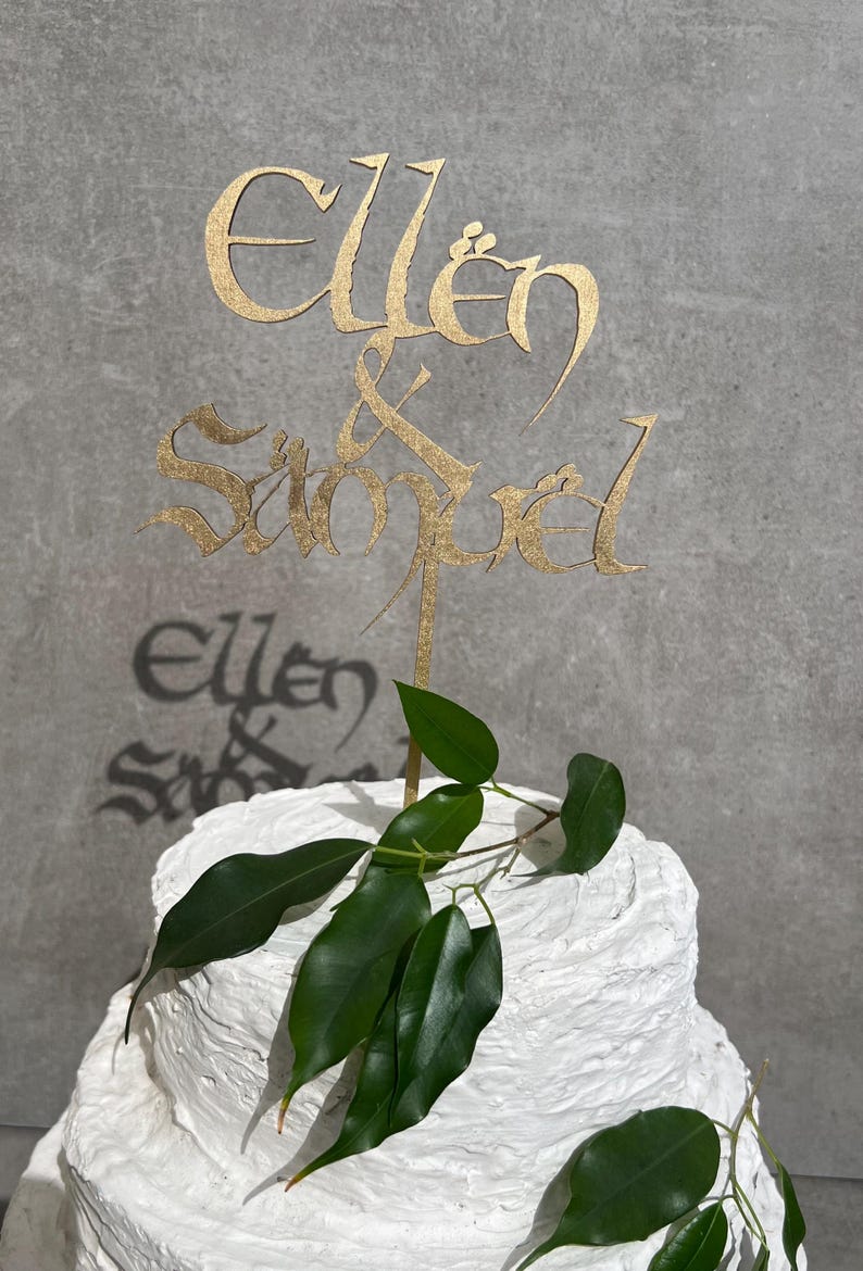 Hobbit Wedding Cake Topper: Autumn Wedding, Lord of the Rings - Etsy