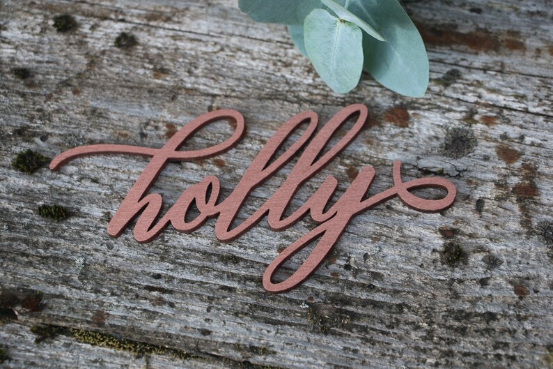 Laser Cut Wood Names Custom Laser Cut Name Signs Wedding Place Etsy