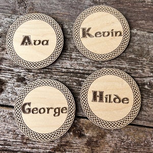 Keltische Hochzeit Holzschild keltisches SchildHochzeit personalisiertKeltische TischdekorationenKeltische DekorationenHochzeitskarten keltisches Holz