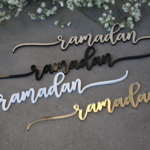 CUSTOM RAMADAN Tischkarten Eid Mubarak Tischdekor Laser geschnitten islamischen Ort Setzen gesegnet Bismillah Platz Karten