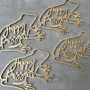 Etiquettes de nom de Pessah Joyeuse Pâque Grenouille Roch Hachana Hanoukka Pourim Shabbat Pessa'h Yom Kippour Grenouille de Pessah Décoration de Pessah Cartes juives Grenouille