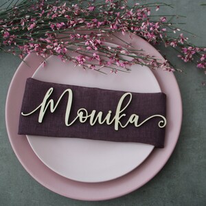 Place cards Wedding place cards Custom Laser Cut Names Place Setting Sign Dinner Party Place Card Wedding Escort Card Party Decoration