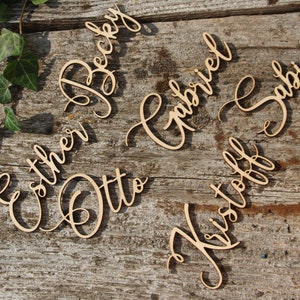 Place cards Wedding place cards Custom Laser Cut Names Place Setting Sign Dinner Party Place Card Wedding Escort Card Party Decoration